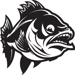 Tropic Tranquility Tropical Fish Black Logo Design Exotic Marine Majesty Tropical Fish Vector Logo