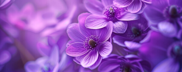 Delicate Violet Flower Background 