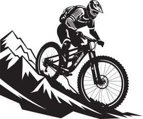 Gravity Glide Downhill Logo Extreme Expedition Black Biker Emblem