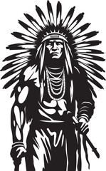 Guiding Light Chief Logo Vector Soul of the Tribe Black Chief Graphics