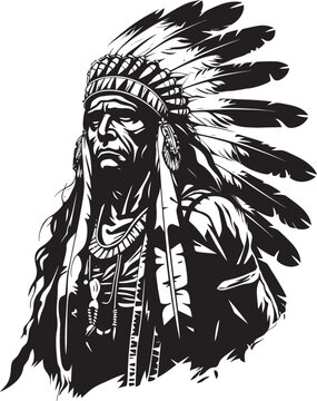 Thunder Guardian Chief Logo Vector Warriors Valor Black Chief Design