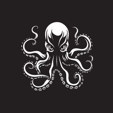 Tidal Tyrant Vector Black Logo Aqua Arbiter Black Octopus Icon