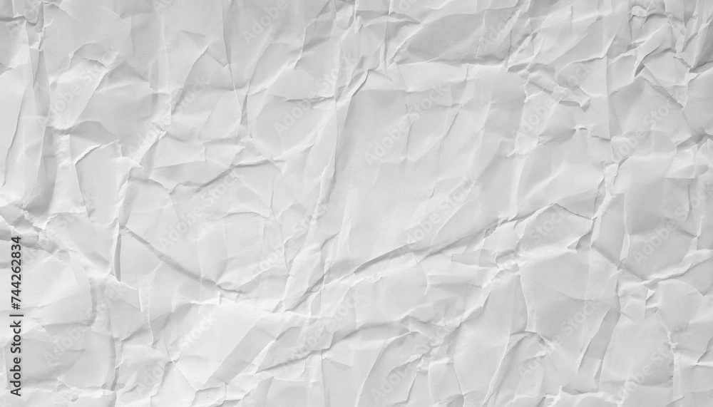 Aufkleber grunge wrinkled white color paper textured background; high-resolution texture for design