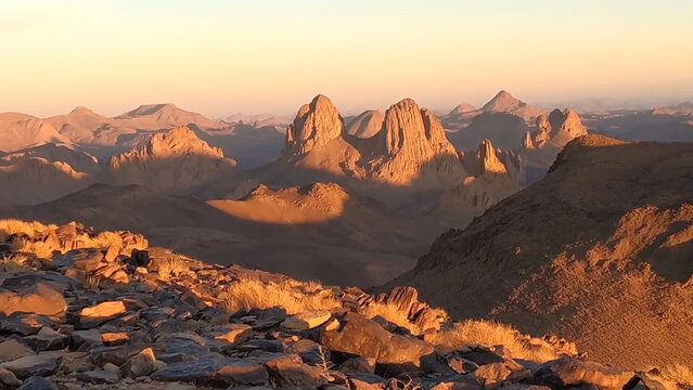 The Hoggar Mountains in Tamanrasset, Algeria