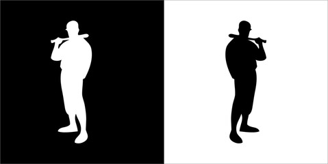 Illustration vector graphics of baseball icon