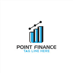 Finance economy market logo vector