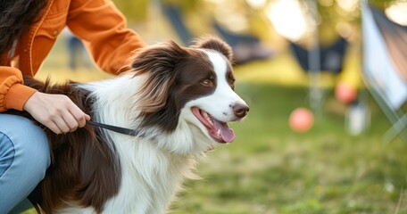 Together in Harmony - A Woman Owner and Her Distinctive Chocolate White Border Collie