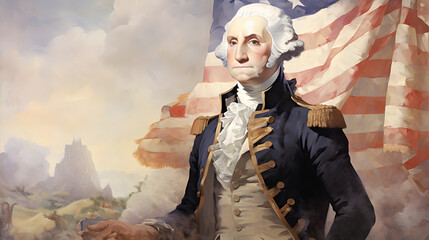George Washington: A Portrait of Strength and Leadership, A Riveting Depiction of America's First President