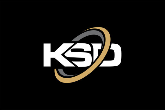 KSD creative letter logo design vector icon illustration