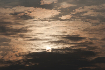 Vadodara, Gujarat / India - October 08, 2012: Morning sunrise.