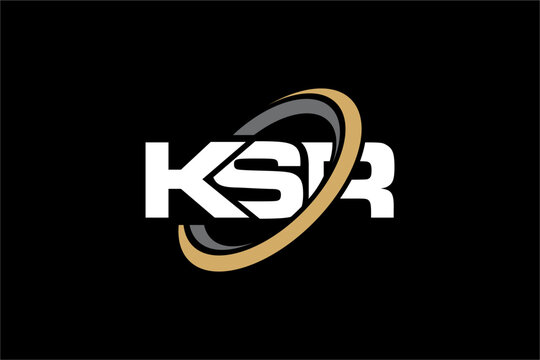 KSR creative letter logo design vector icon illustration