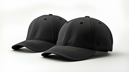 Black cap on black background for mockup