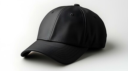 Black cap on black background for mockup
