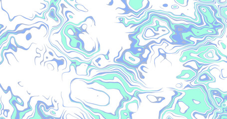 Fototapeta na wymiar Abstract swirling aquamarine and dark blue pattern illustration