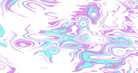 Abstract swirling pink and bright lime pattern illustration