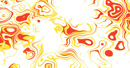 Abstract swirling orange and red pattern illustration