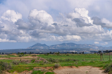 clouds against the backdrop of mountains in winter in Cyprus 17