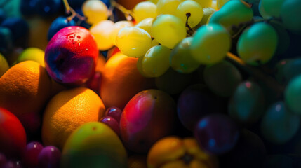 Gradually the fruit transforms into a vibrant hue its surface smooth and shiny.