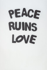 peace ruins love - obrazy, fototapety, plakaty
