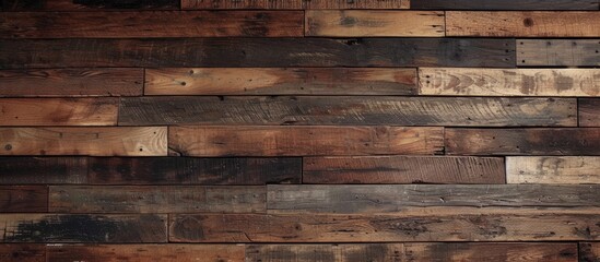A captivating close up view of a wall constructed using rustic grunge wood panels.