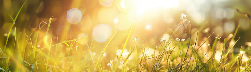 Grass in sunlight - 744288895
