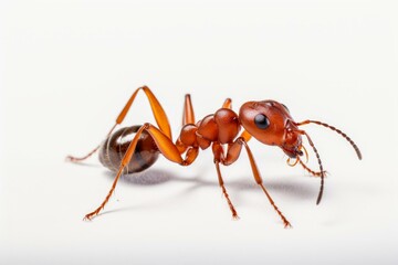 Red ant formica. Insect animal nature. Generate Ai
