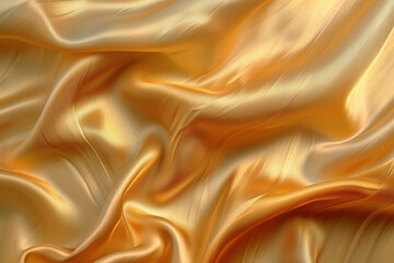 Fototapeta premium close up horizontal image of golden waves abstract background Generative AI