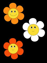 flower illustration for background, icon adn asset