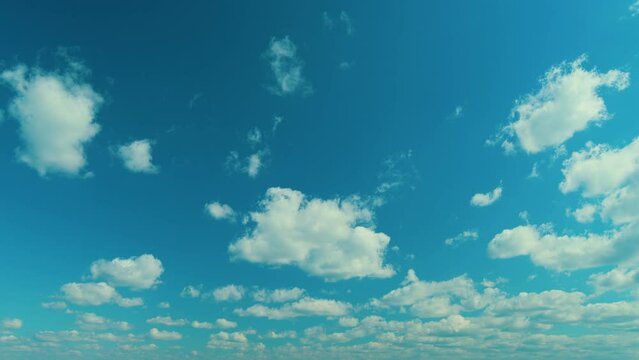 Light Cloudiness On A Sky Background. White Fluffy Clouds In Blue Sky. Beautiful Clouds.
