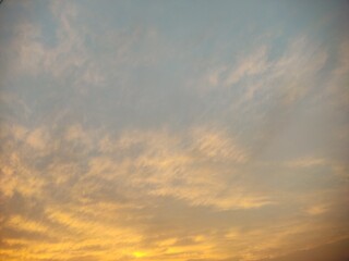 sunset in the sky