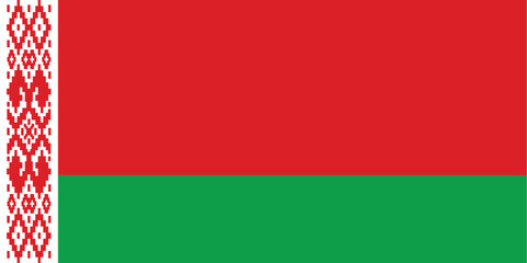 flag of belarus vector illustration