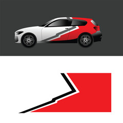 car wrap sticker design vector.
