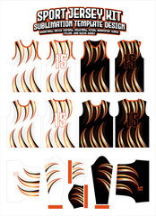 claws curves gradient Jersey Apparel Sports Wear print pattern - obrazy, fototapety, plakaty