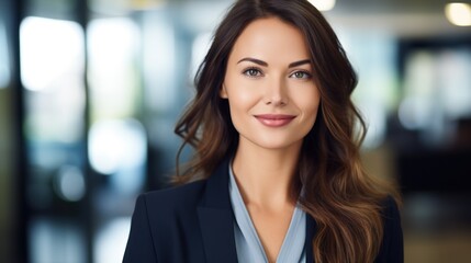 Obraz premium Portrait of a business woman in the office