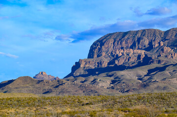 Mountains of the Chisos Basin, in Big Bend National Park, in southwest Texas.