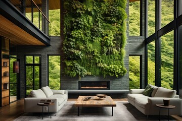 Farmhouse Green Wall Integration: Biophilic Design for Inviting Home Interiors