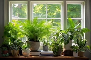Sunny Window Plant Arrangements: Embracing Biophilic Design in Stylish Home Interiors