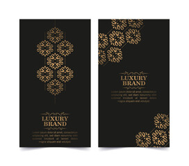 Luxury ornament pattern style card design