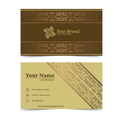 Luxury ornamental business cards template
