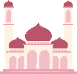Masjid or Mosque Vector Illustration