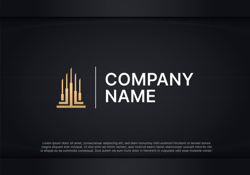 Luxury Building Logo Template Vector Icon Illustration Design