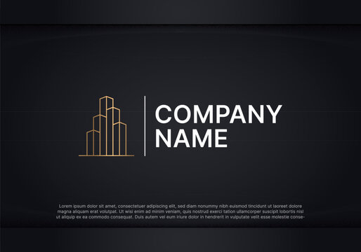 Luxury Building Logo Template Vector Icon Illustration Design