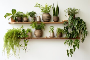 Bohemian Vibes: Chic Indoor Wall-Mounted Plant Decorations