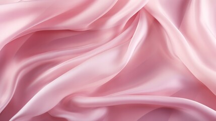 Semi transparent silk fabric of pink color