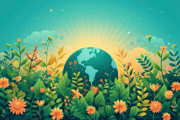 Climate change and global warming concept. Save the planet. World environment day. Earth day. Sustainable
