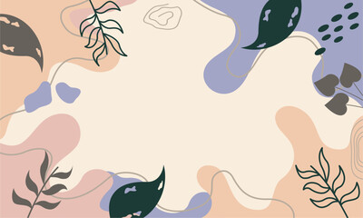 Naklejka premium floral bacground flat design template
