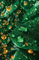 Leaves with High Definition and Vivid Colors, Creating a Bold Visual Impact