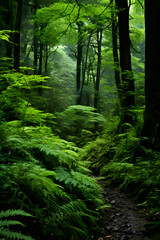 Resplendent Green Forest – An Emblem of Tranquillity and Bountiful Nature