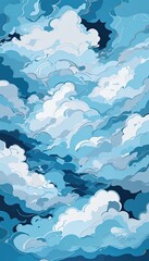 Fototapeta na wymiar abstract background blue clouds in the sky or blue sky and clouds or blue sky with clouds