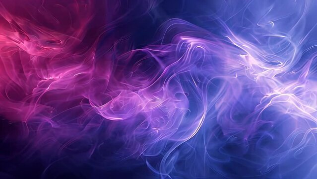 Abstract multicolored smoke on a dark background. Design element for graphics artworks.